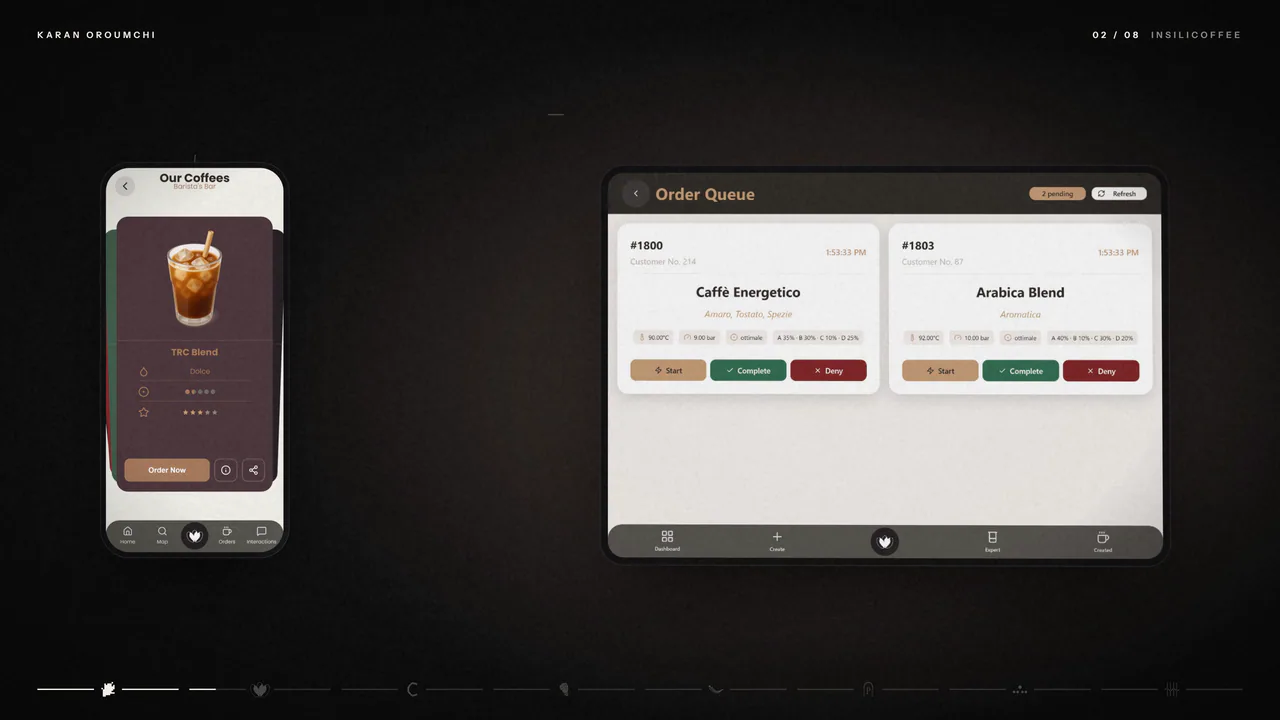 Insilicoffee, screen 1
