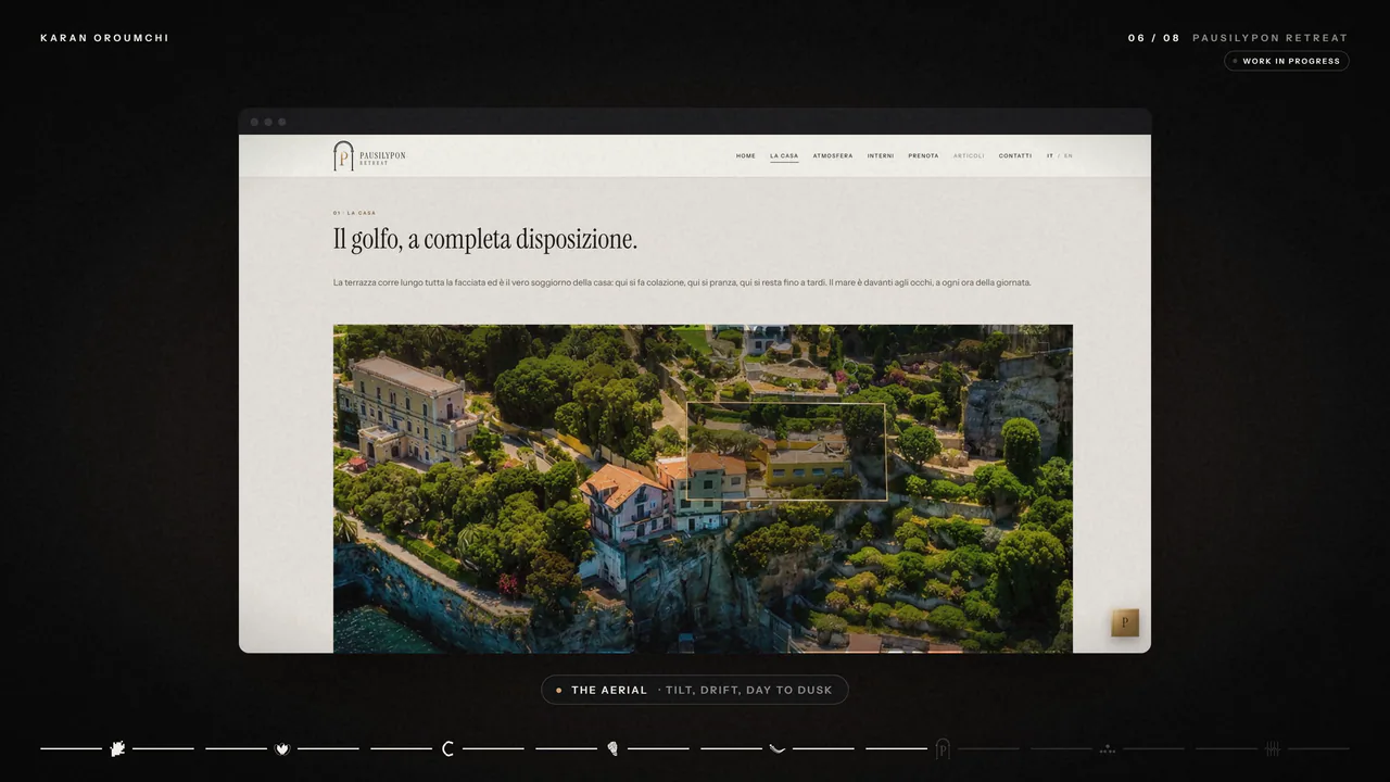 Pausilypon Retreat, screen 2